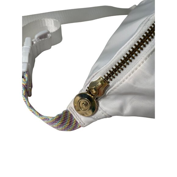 Juicy Couture /Stoney Clover White Fanny Pack‎ with PSA Bejeweled Patches - Picture 9 of 11
